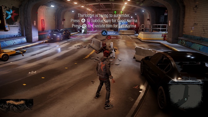 infamous second son ps4 playstation 4 tunnel crash