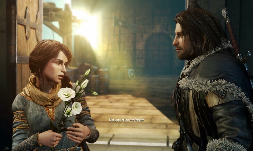 middle-earth shadow of mordor love interest flower