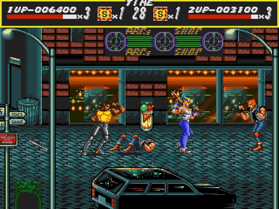 Streets of Rage SEGA Mega Drive Genesis first level adam elbow