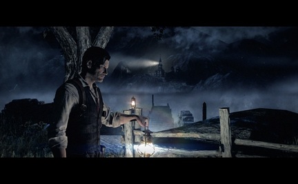 The Evil Within playstation 4 ps4 lighthouse fence lantern