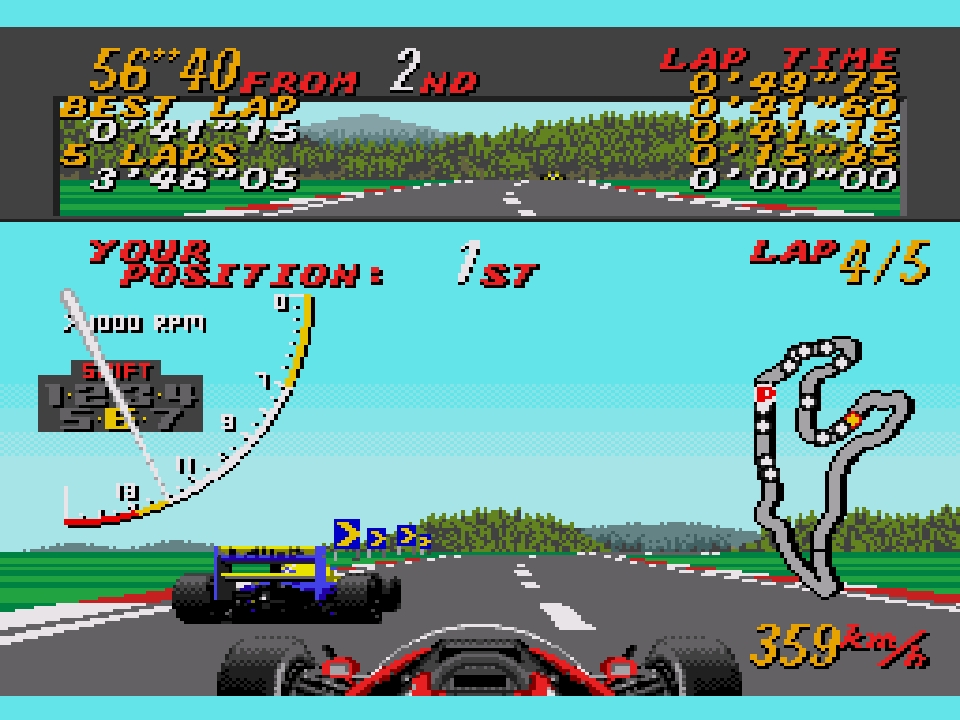 Super Monaco GP 16-bit racing Spa