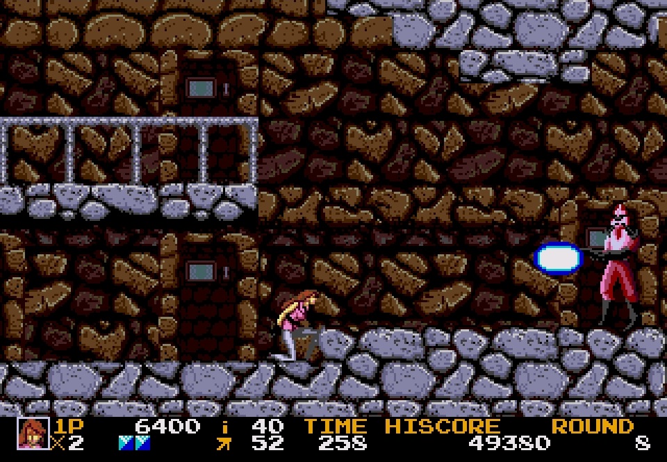 Rolling Thunder 2 SEGA Mega Drive Genesis leila laser cavern round 8