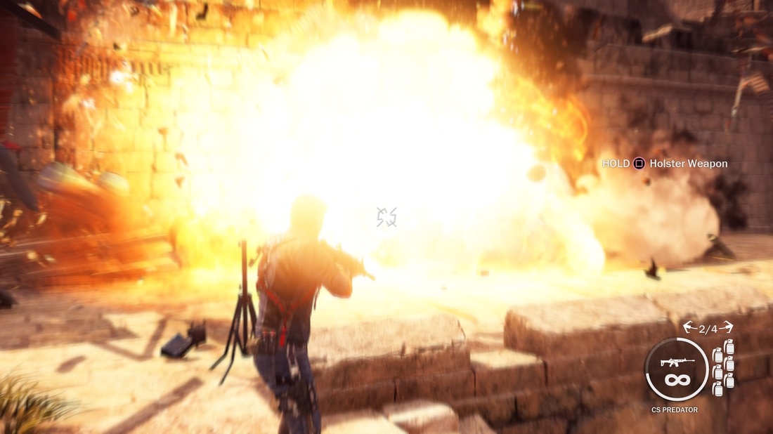 Just Cause 3 a big explosion