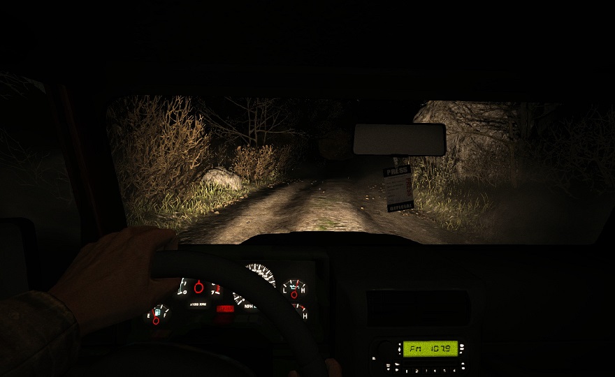 Outlast playstation 4 ps4 driving sequence