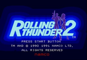 Rolling Thunder 2 SEGA Mega Drive Genesis title screen