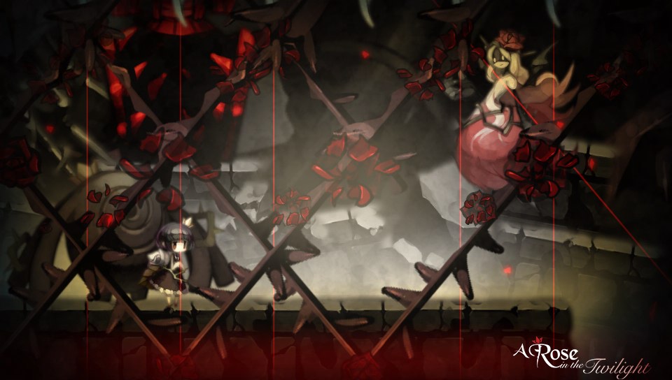 A Rose in the Twilight PlayStation Vita - Viola boss fight thorns