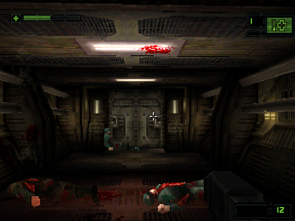 Alien Resurrection PlayStation PS1 gameplay corridor of death