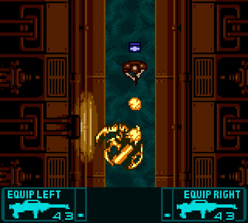 Aliens Thanatos Encounter Game Boy Color GBC gameplay fiery kill