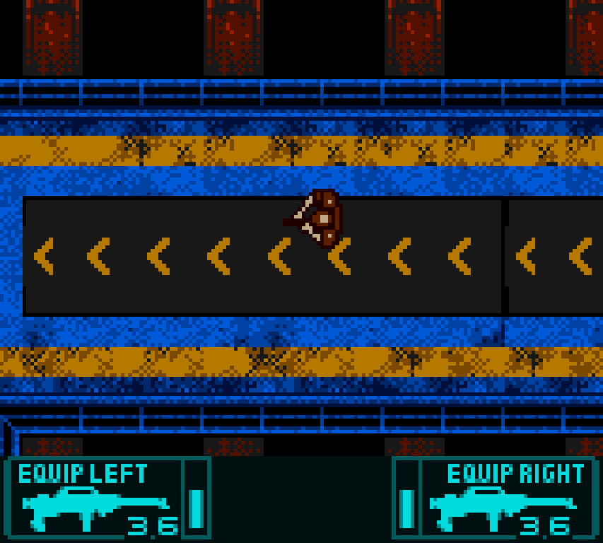Aliens Thanatos Encounter Game Boy Color GBC gameplay corridor