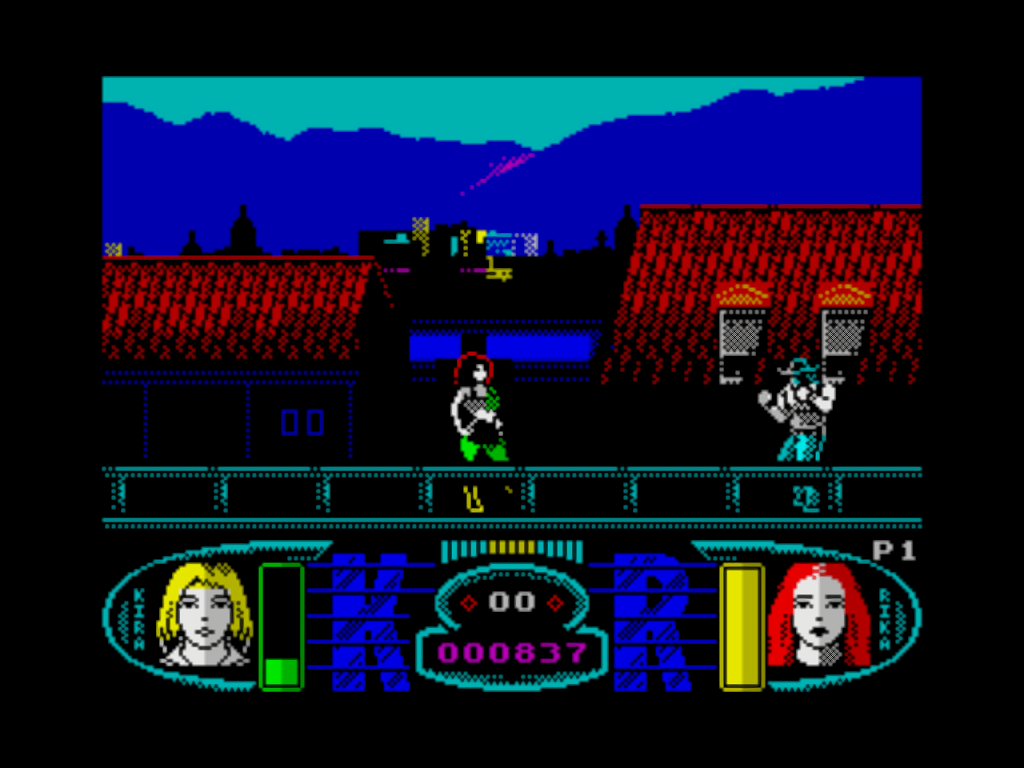Angels ZX Spectrum gameplay rooftops