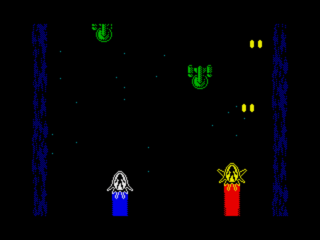 Angels ZX Spectrum gameplay two-player shmup
