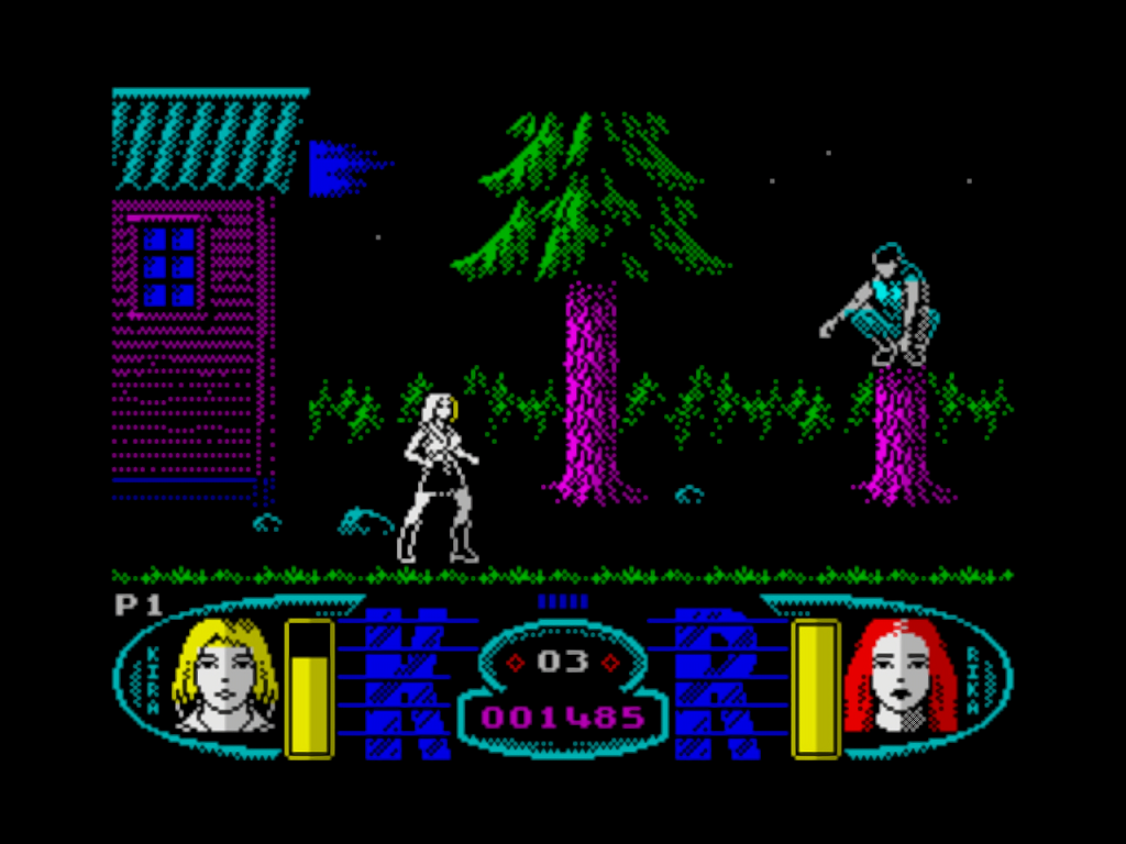 Angels ZX Spectrum Zosya 2021 gameplay woods Kira