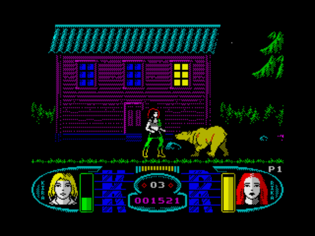 Angels ZX Spectrum Zosya gameplay bear