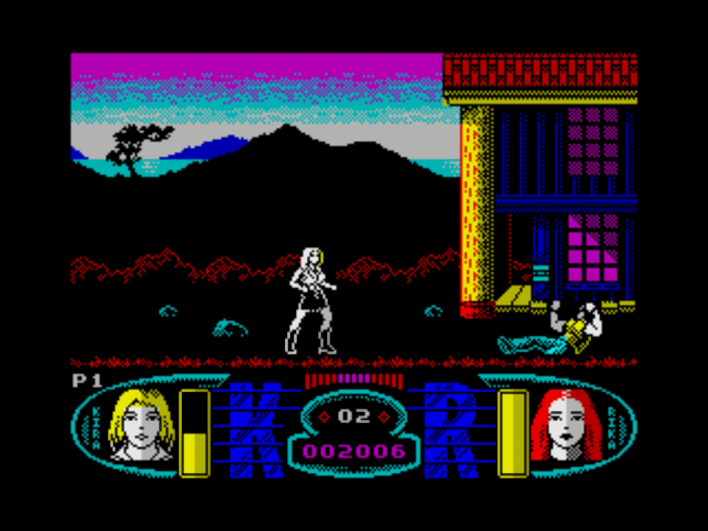 Angels ZX Spectrum gameplay Japan enemy down