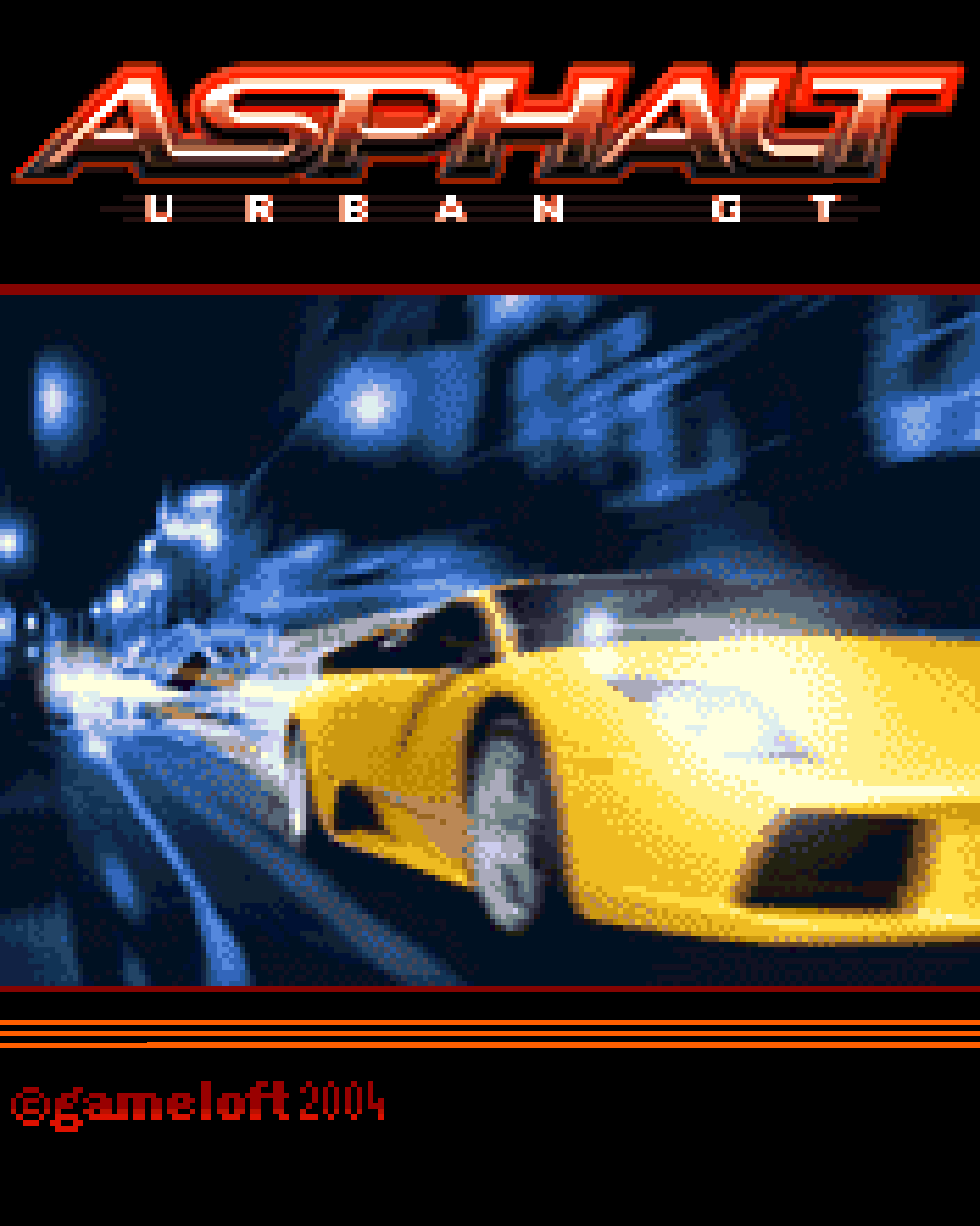 Asphalt Urban GT Java mobile title screen