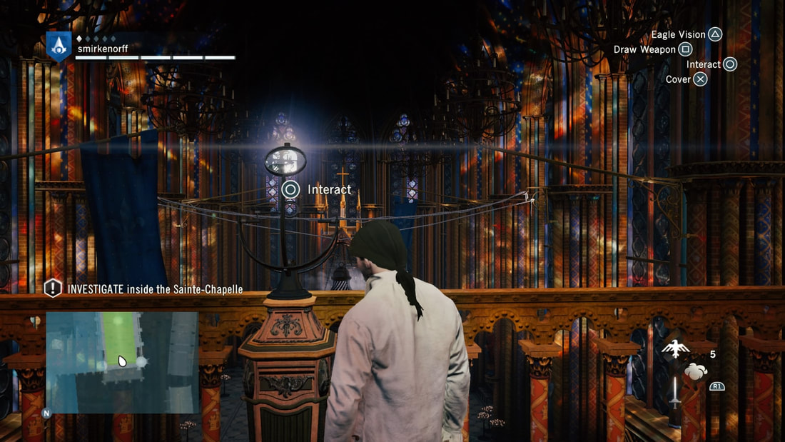 Assassin's Creed Unity PS4 gameplay puzzle