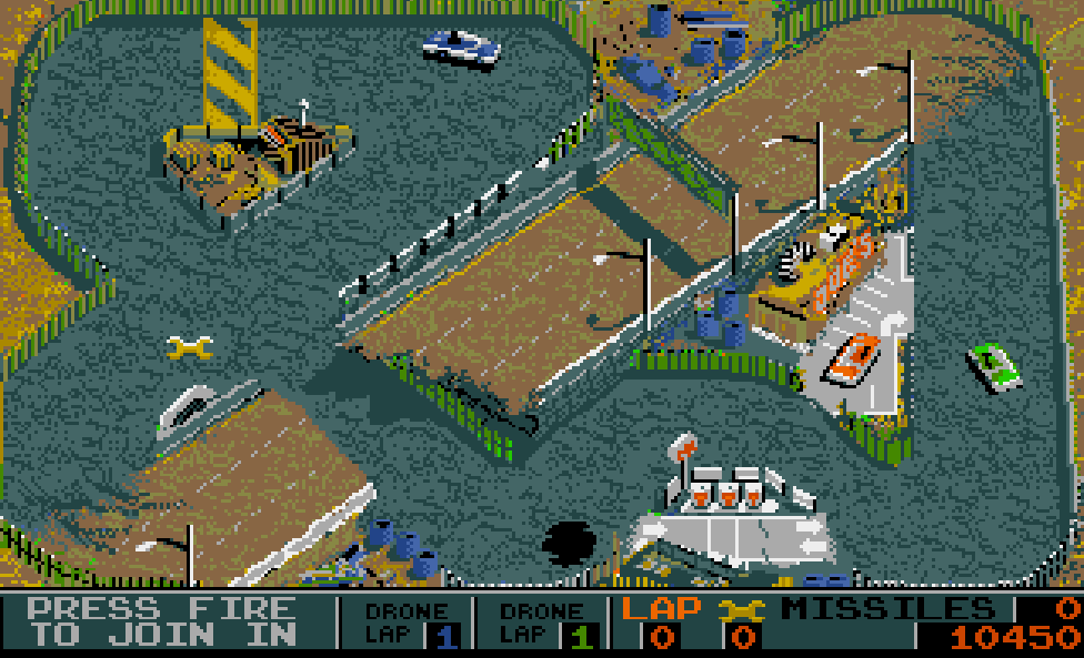 Badlands Amiga Commodore gameplay highway shortcut