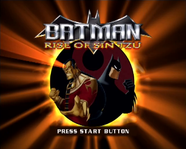 Batman: Rise of Sin Tzu PS2 PlayStation 2 title screen