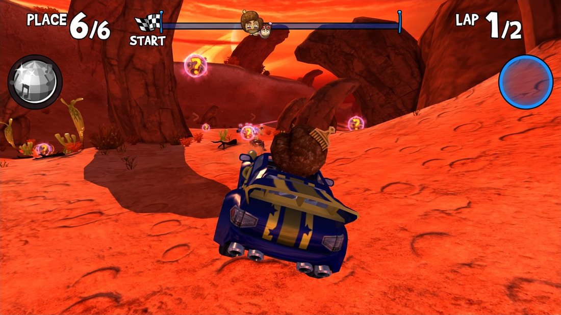 Beach Buggy Racing PS4 Red Planet disco gameplay