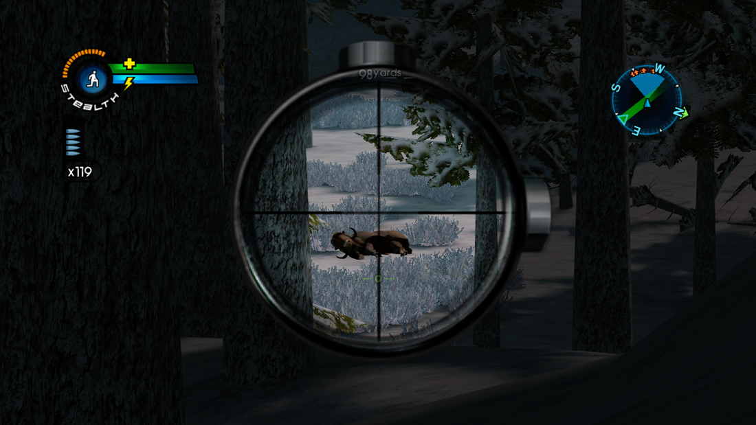 Cabela's Alaskan Adventures Xbox 360 gameplay sniper gun scope