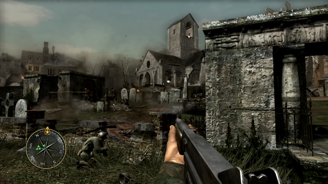 Call of Duty 3 Xbox 360 gameplay