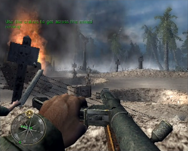 Call of Duty Final Fronts beach invasions and explosions