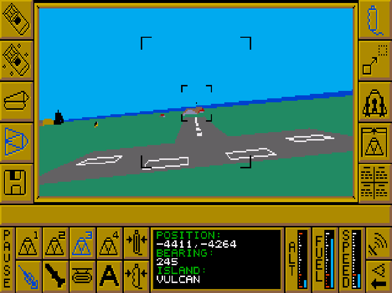 Carrier Command Atari ST gameplay runway Manta