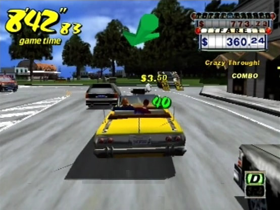 Crazy Taxi SEGA Dreamcast gameplay