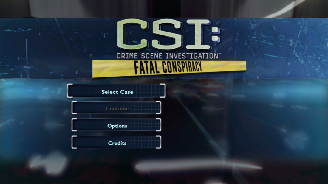 CSI Fatal Conspiracy PS3 title screen