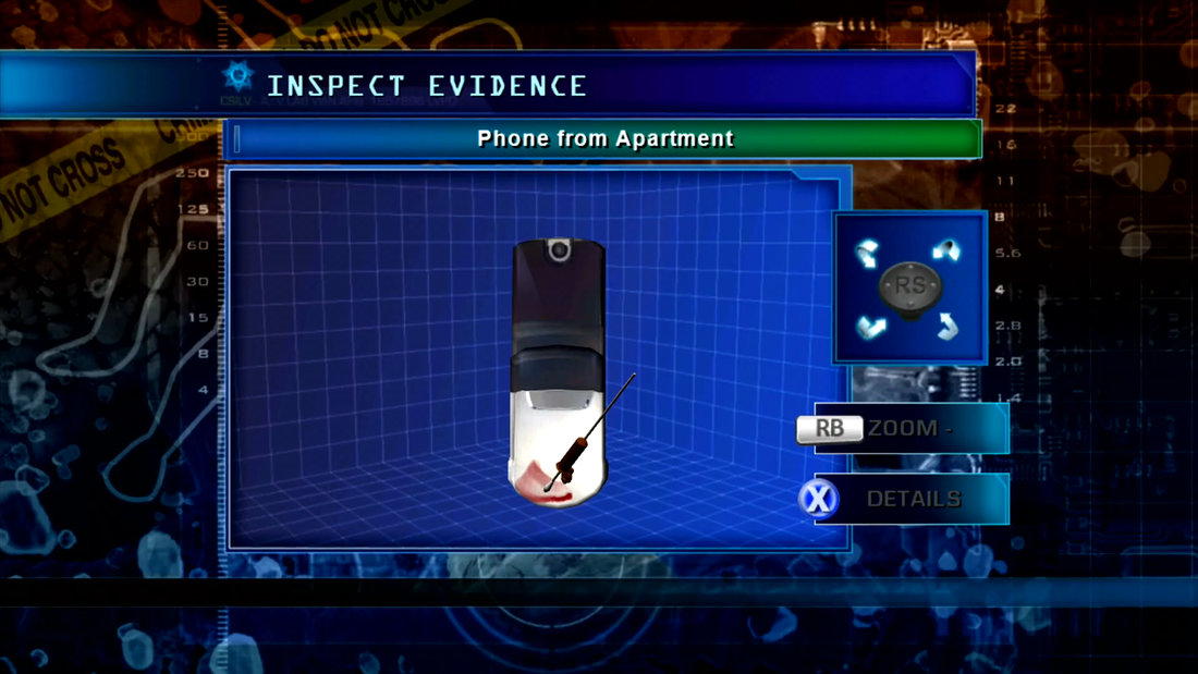 CSI Hard Evidence Xbox 360 analysing a phone