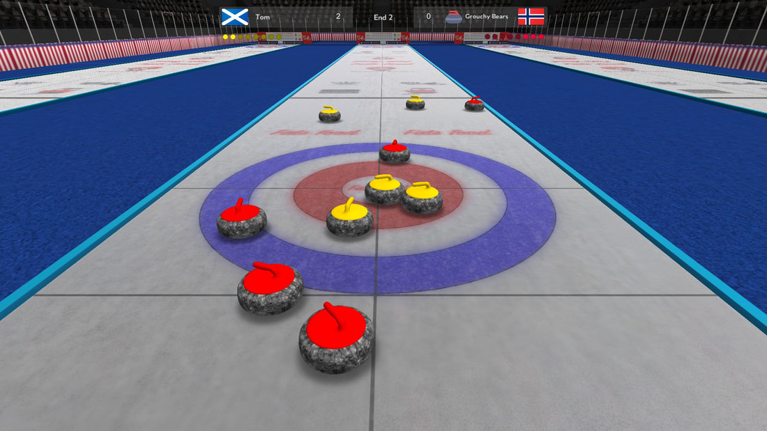 Curling World Cup PC gameplay house