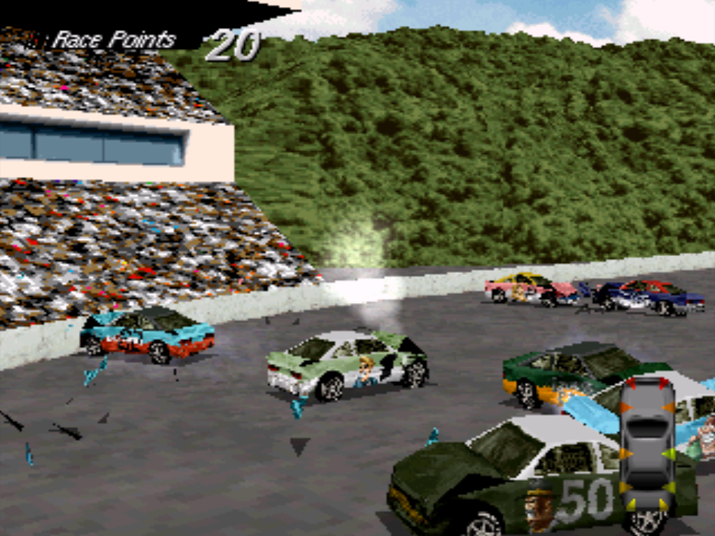 Destruction Derby PlayStation PS gameplay