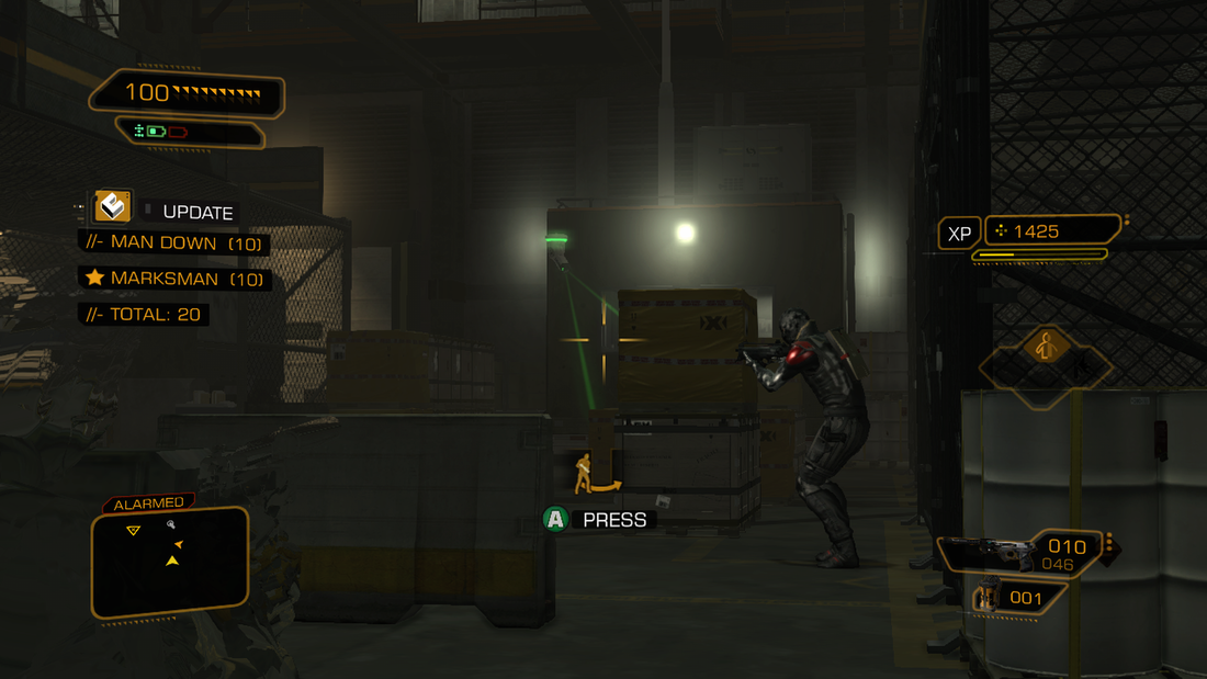 Deus Ex Human Revolution Xbox 360 gameplay stealth and options