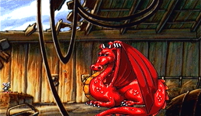 Discworld PlayStation PSone red dragon