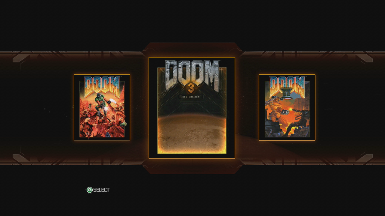 Doom 3 BFG Edition Xbox 360 title screen