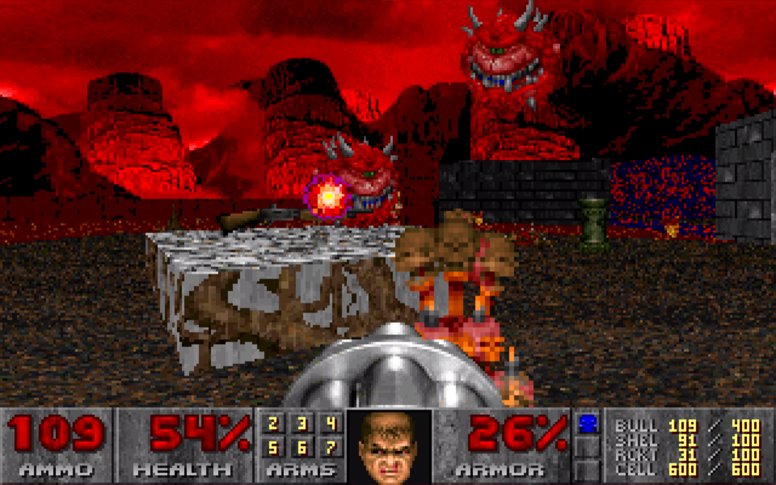 Doom 1993 PC gameplay Inferno