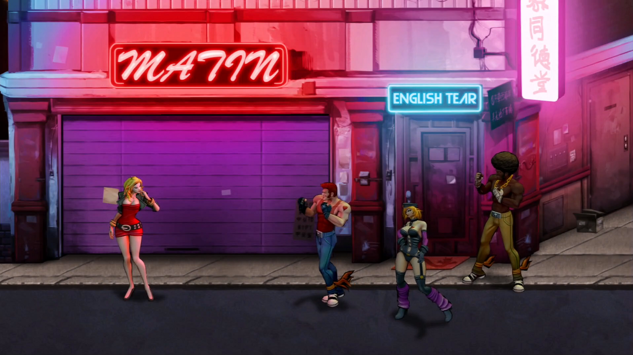 Double Dragon Neon PlayStation 3 PS3 opening