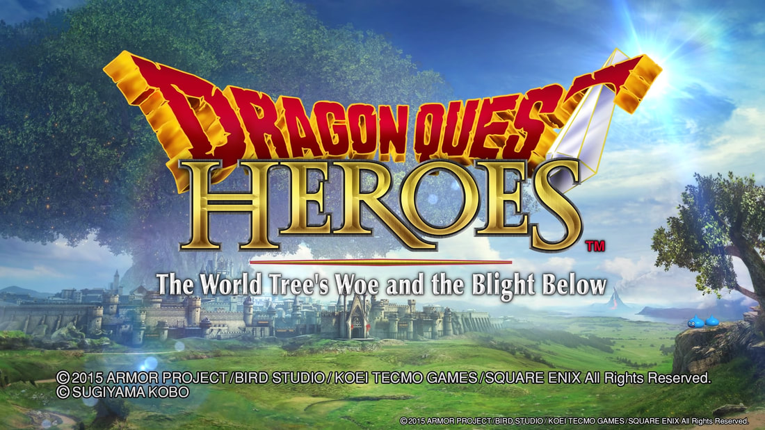 Dragon Quest Heroes PlayStation 4 PS4 title screen