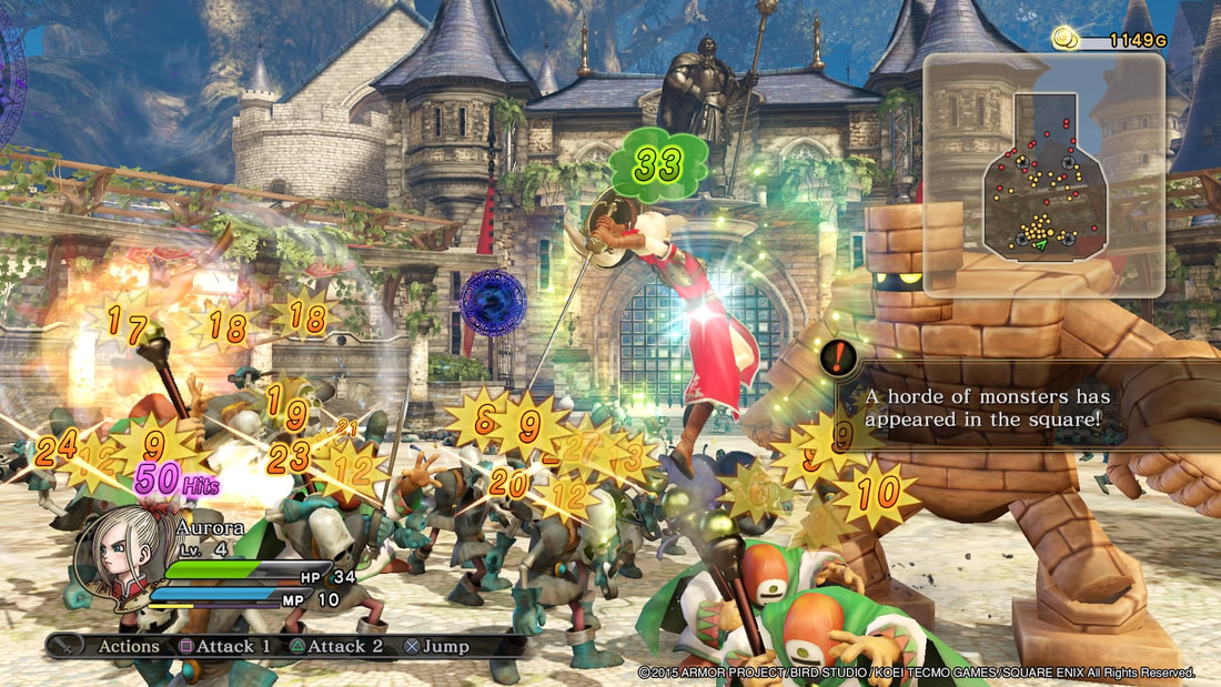 Dragon Quest Heroes PlayStation 4 PS4 gameplay