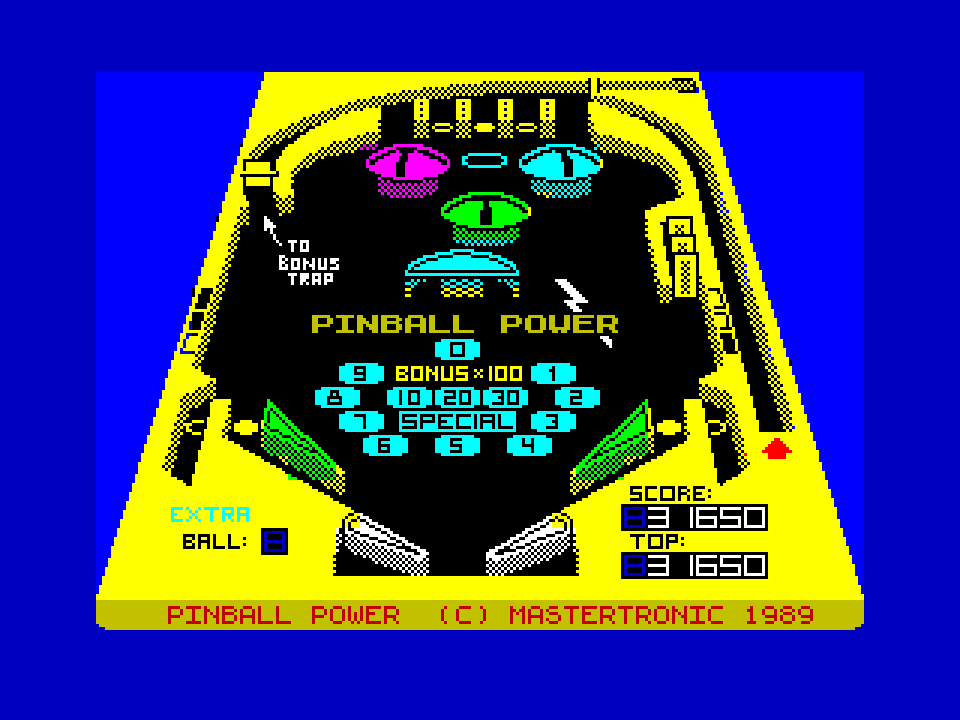 3-D Pinball ZX Spectrum gameplay