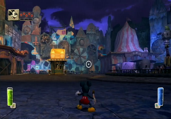 Epic Mickey Nintendo Wii gameplay fairground