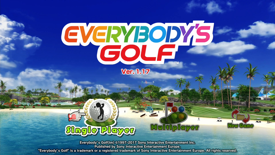Everybody's Golf PlayStation 4 PS4 title screen