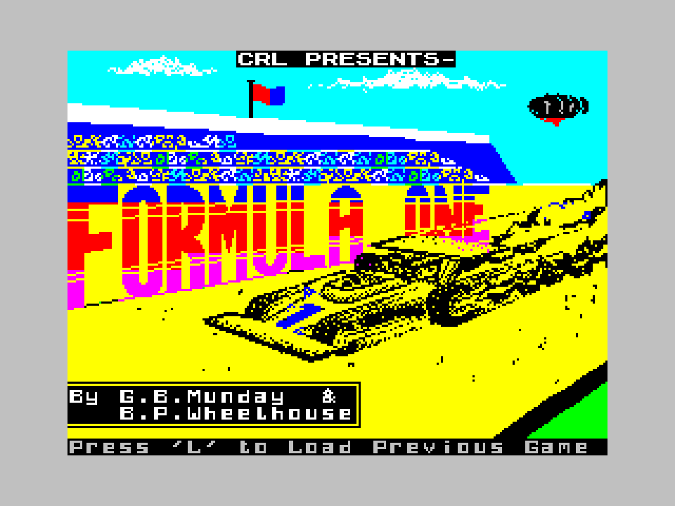 Formula One ZX Spectrum title screen