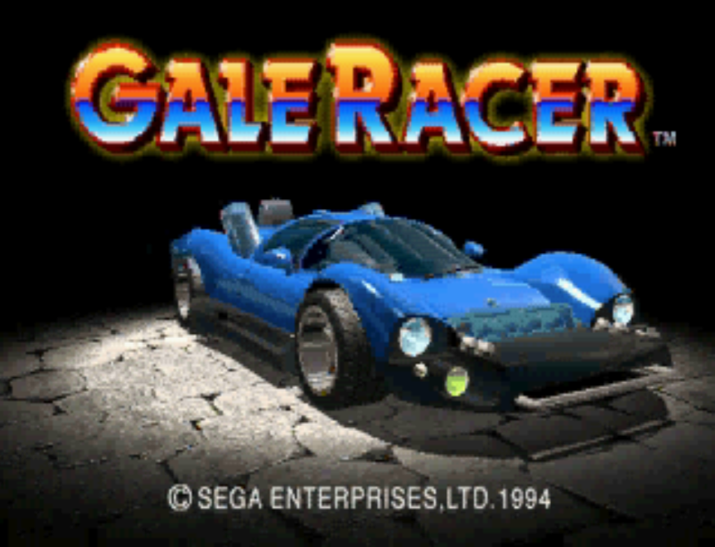 Gale Racer Saturn title screen