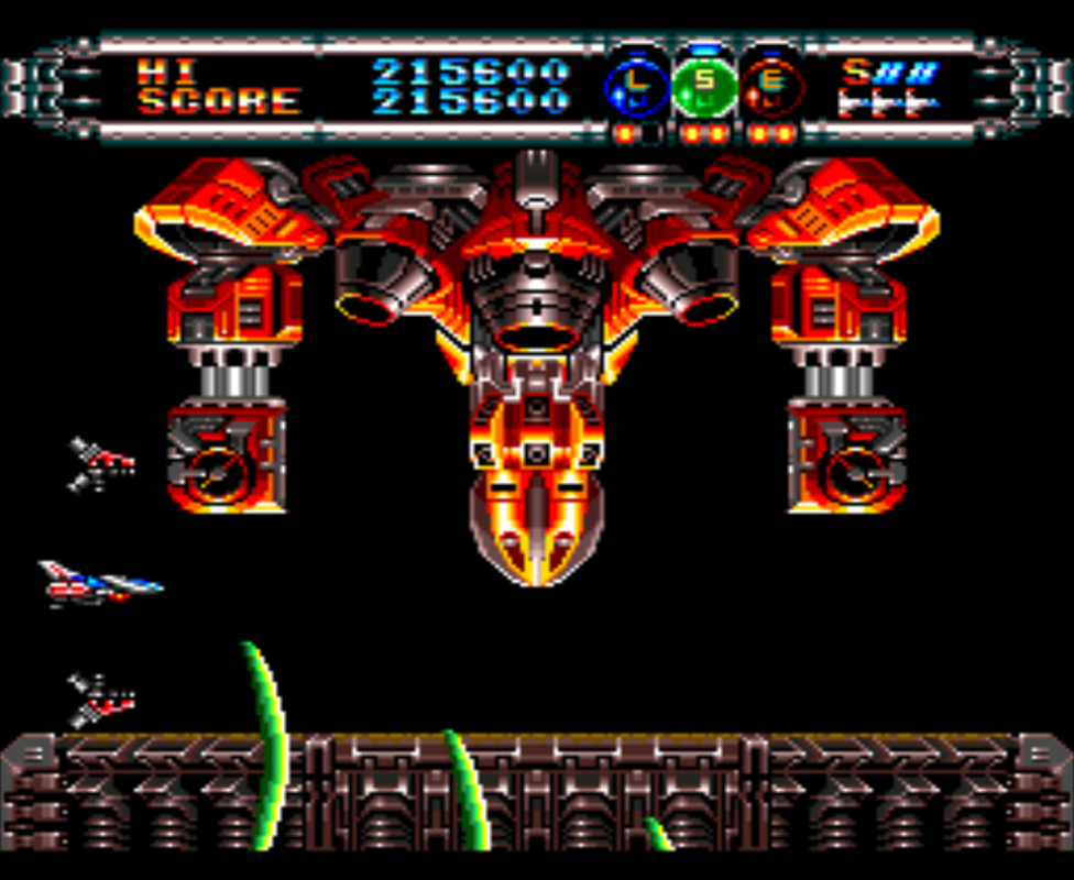 Gate of Thunder NEC PC Engine CD Turbografx-CD gameplay third boss