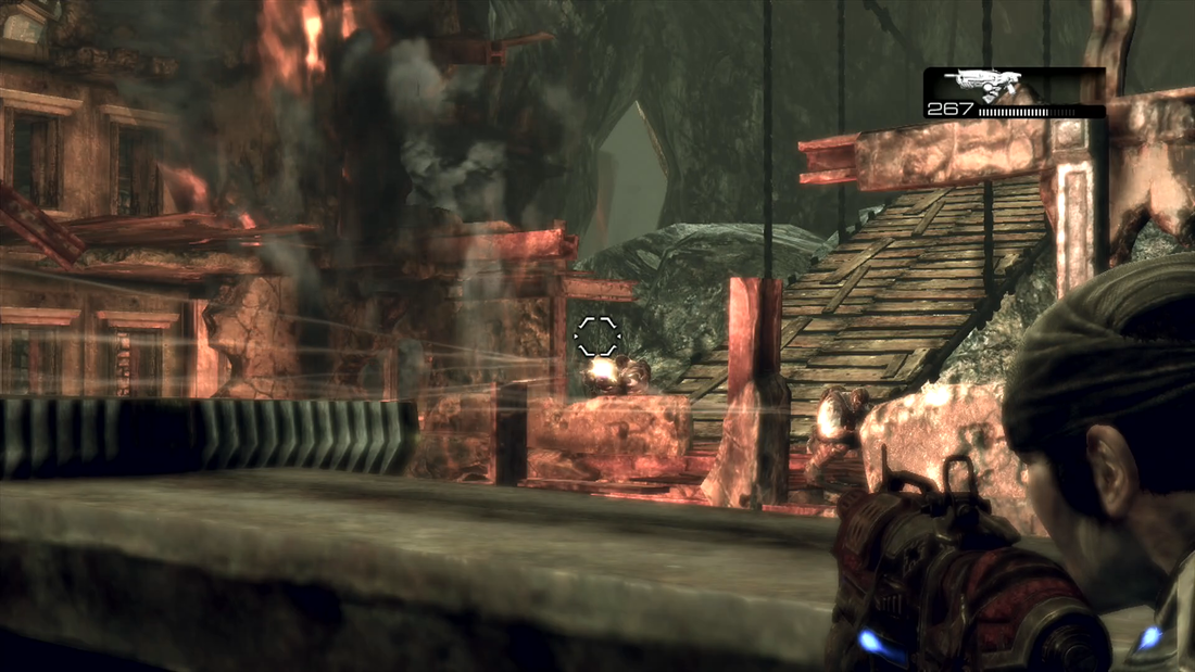 Gears of War 2 Xbox 360 gameplay sights