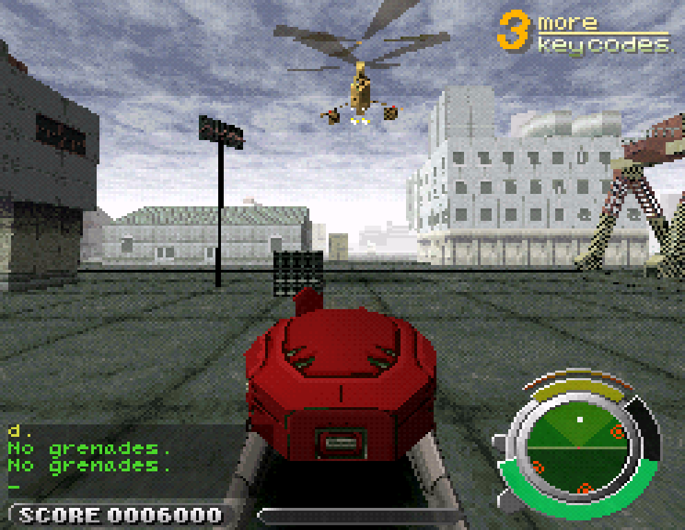 Ghost in the Shell PlayStation PS1 gameplay helicopter