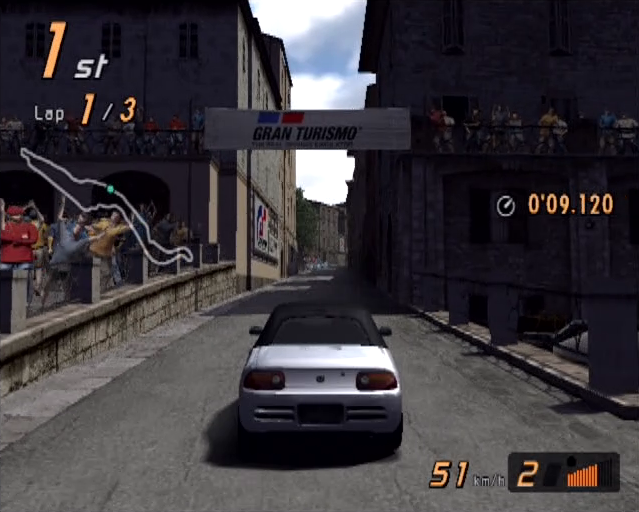Gran Turismo 4 Prologue PlayStation 2 PS2 gameplay Citti di Aria