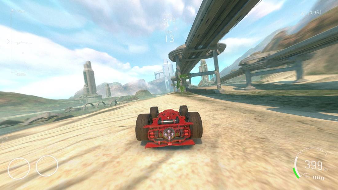 Grip Combat Racing PlayStation 4 PS4 arid desert complex gameplay