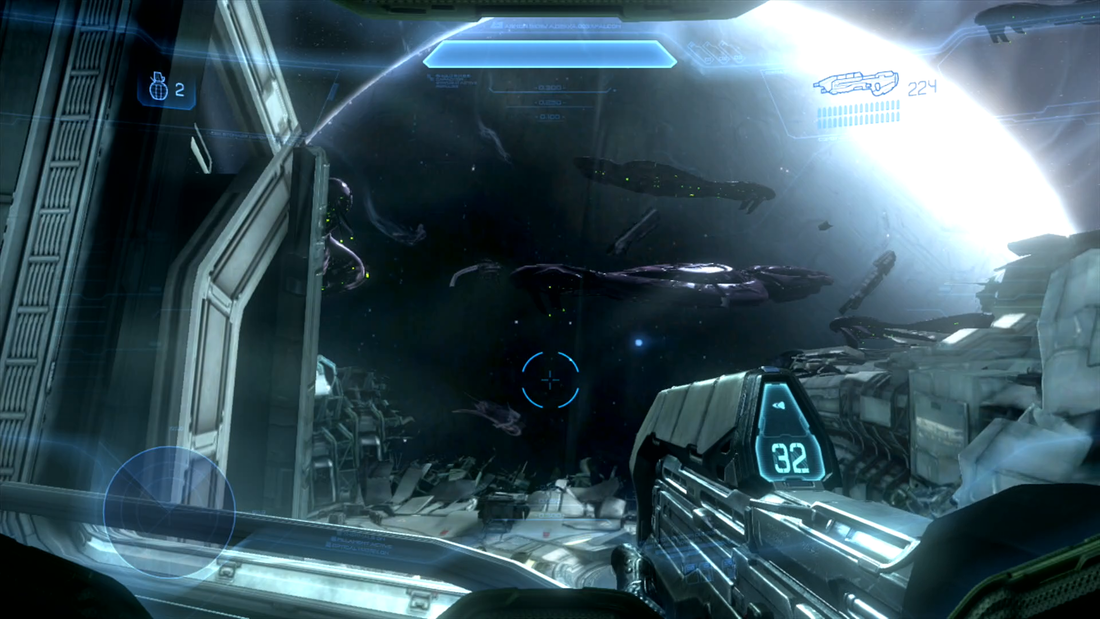 Halo 4 Xbox 360 gameplay space
